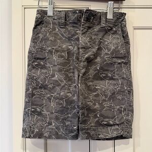GAP Charcoal Shark Print Shorts